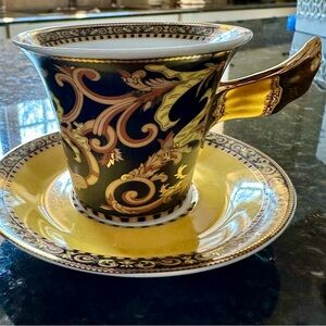 Versace Gold and Black Dinnerware Set